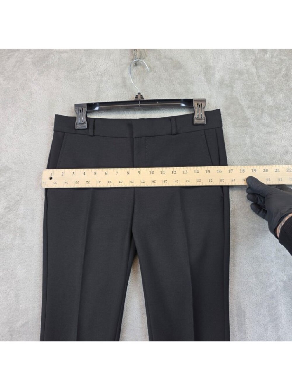 Banana Republic Ryan Dress Pants Womens 2 Petite Black Twill Stretch Work Office - Picture 10 of 13